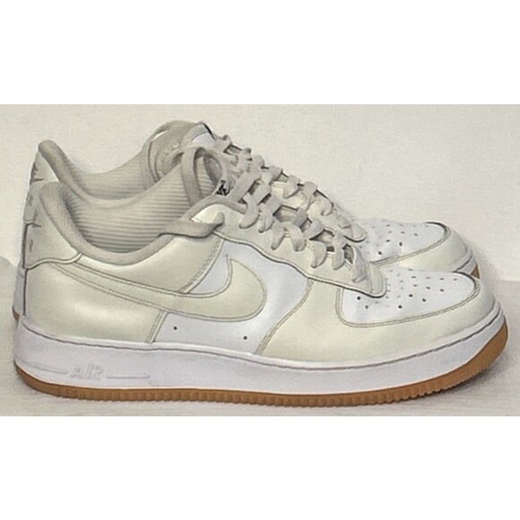 Nike Air Force One ID Nike By You White Tan Off White Men's 10.5 Very Clean - Picture 1 of 11